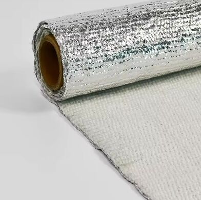 Aluminum Foil Laminated Ceramic Fiber Fabric 2mm Thickness