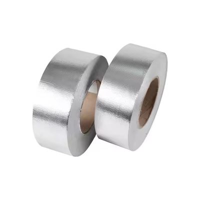 Профессиональная огнестойкая алюминиево-стеклотканевая лента с акриловым клеем на основе растворителя для изоляции