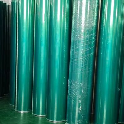 Лента ПЭТ 0,06~0,09 мм с силиконовым клеем